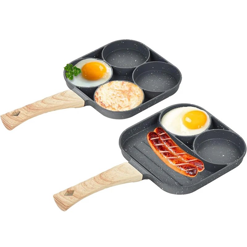 Egg Waffle Pan - Patelnia do naleśników i jajek, 4-komorowa