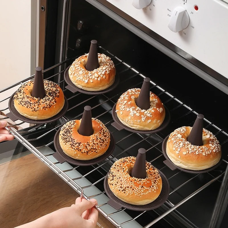 Donut Mold Silicone - 6 sztuk foremek do pieczenia chleba
