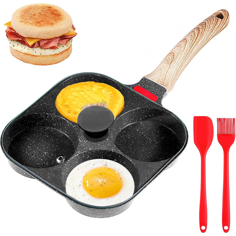 Egg Waffle Pan - Patelnia do smażenia jajek z pokrywką,