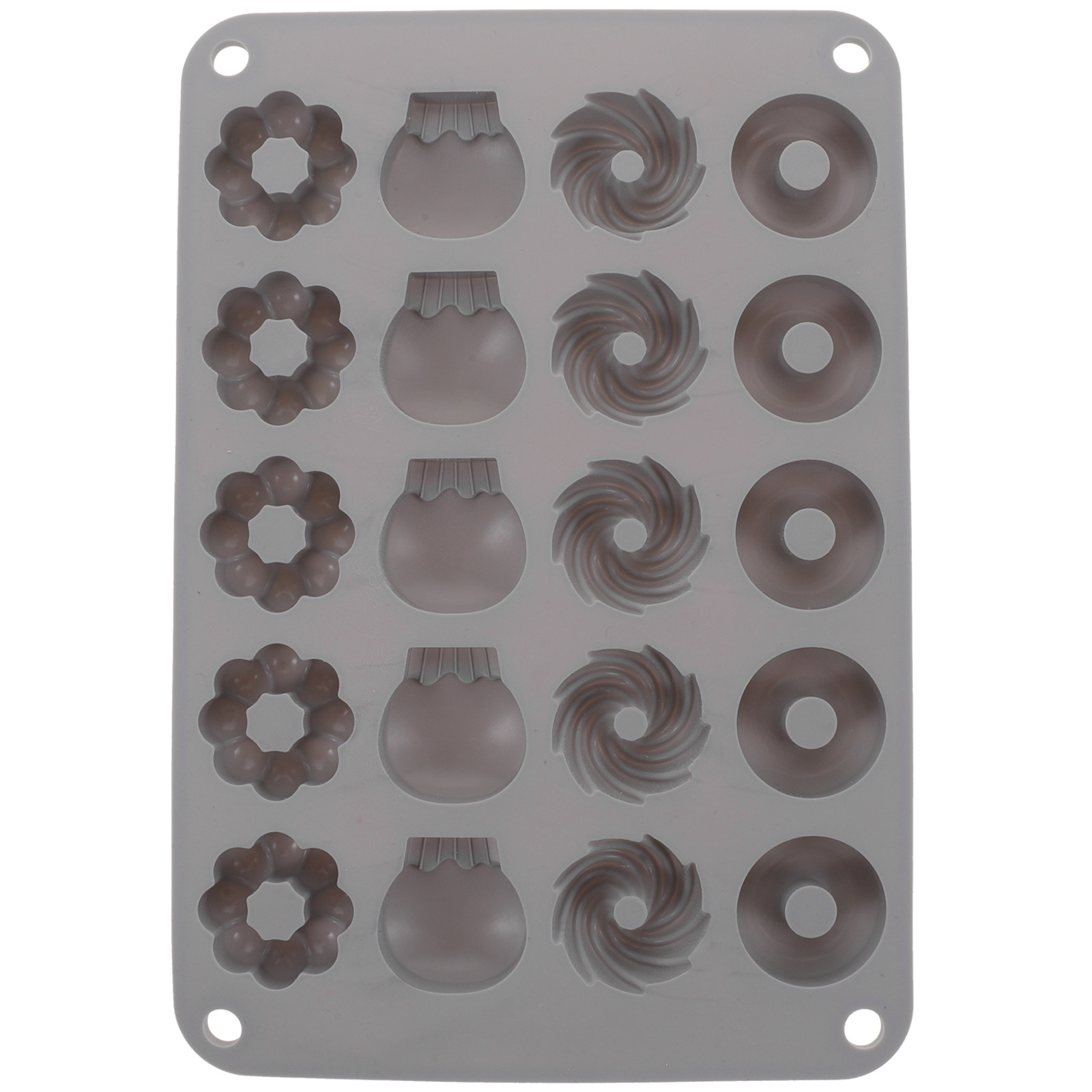 Donut Mold Silicone - Mini silikonowa forma na pączki, wysokiej