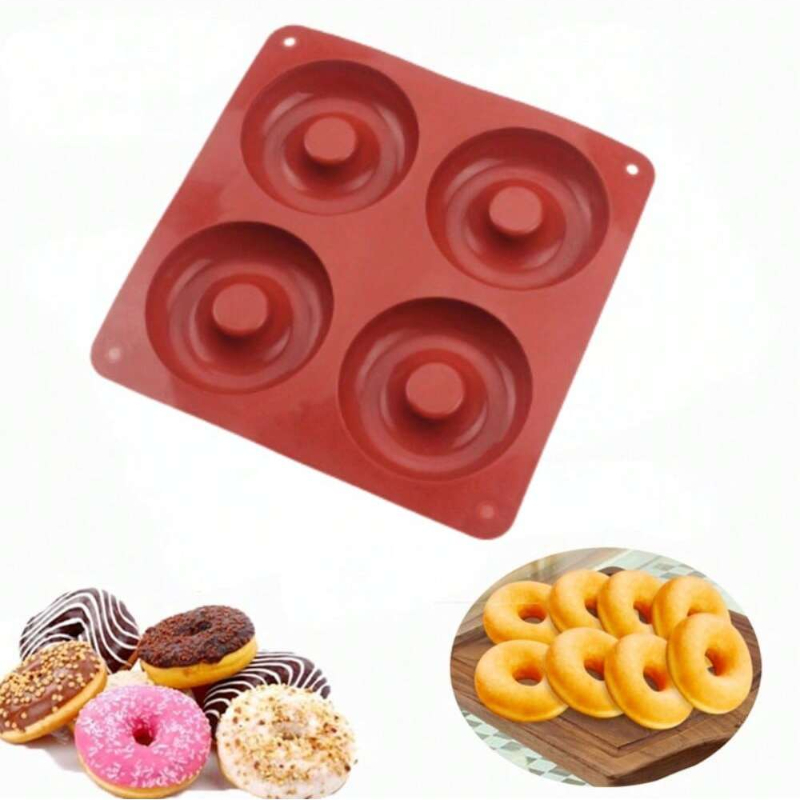 Donut Mold Silicone - 1PC 4 otwory Silikonowa forma do