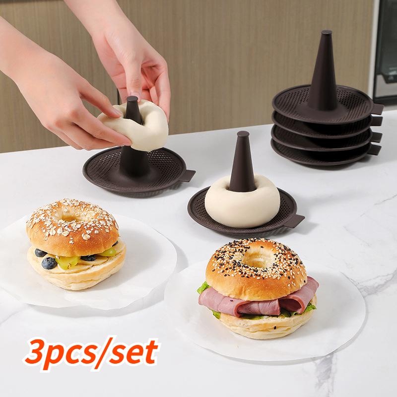 3 szt./zestaw silikonowych for – Donut Mold Silicone recenzja i cena